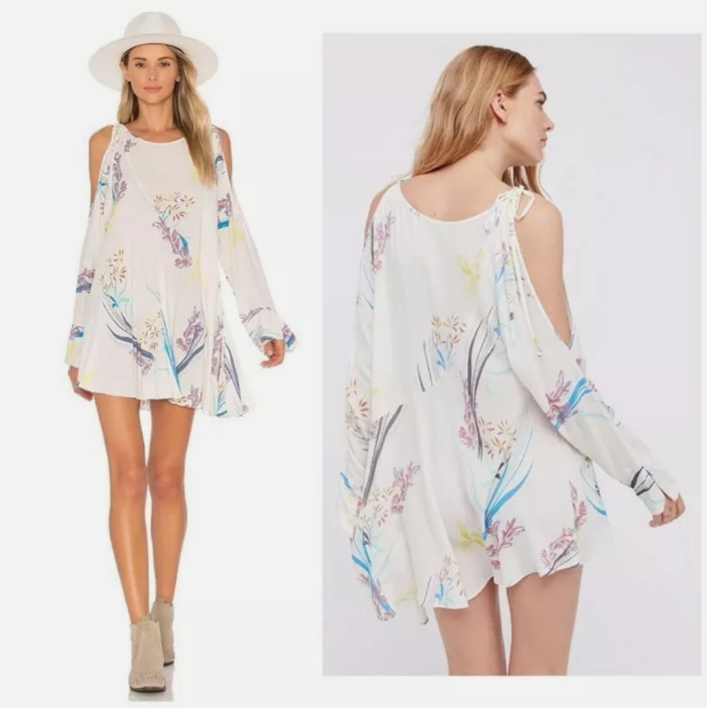 Free People Cold Shoulder Tunic Top Dress S